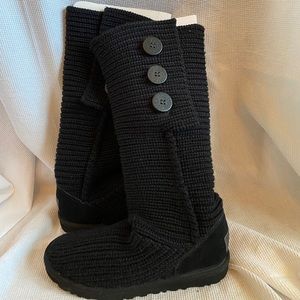 UGG Cardy Slouch Boots, size 9 Black